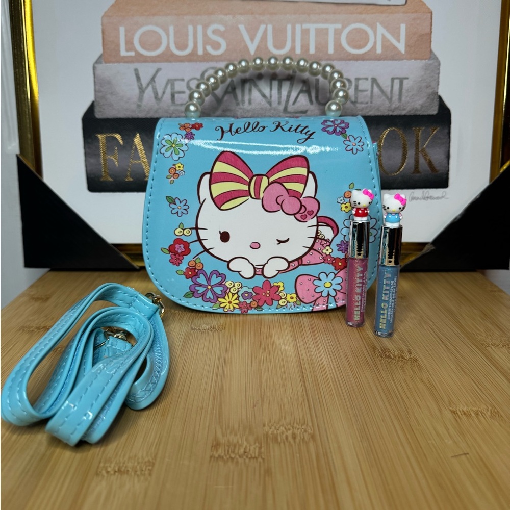 Hello Kitty Floral Blue Kids Bag - Picture 2 of 4